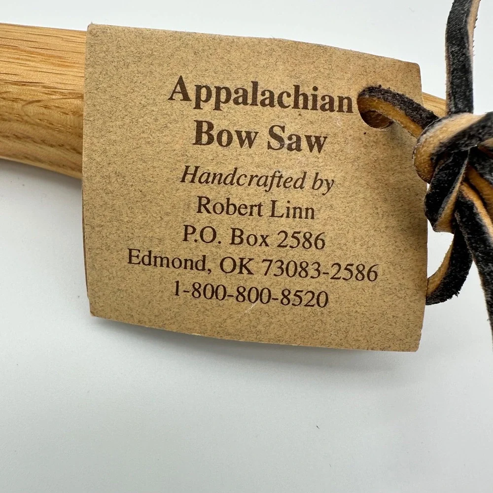 Handcrafted Appalachian Bow Saw Oak Wood High Carbon Steel sourdough Bread Knife
